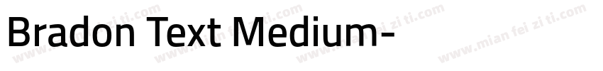Bradon Text Medium字体转换